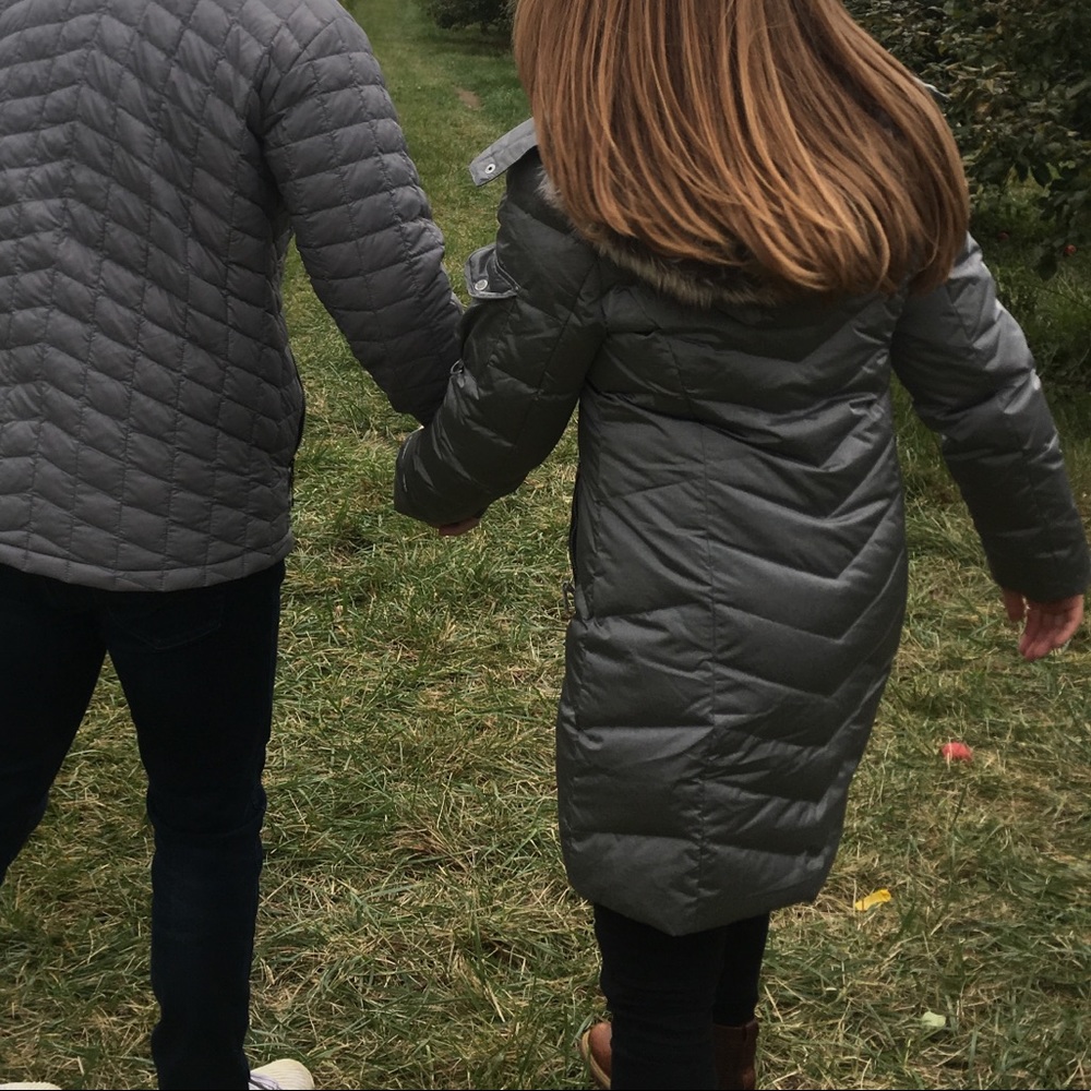 Eddie Bauer grey parka